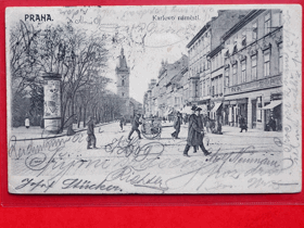 Praha - Prag - Prague, dlouhá adresa (pohled)