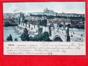 Praha - Prag - Prague, dlouhá adresa (pohled)