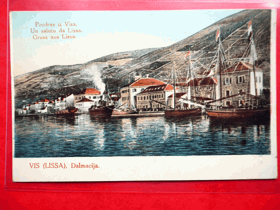 Vis, Lissa, Dalmácie (pohled)