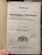 Handbuch sämmtlicher Veterinärgesetze und Verordnungen, die in Österreich Ungarn und Bosnien ...