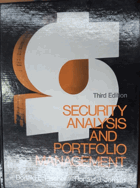 Security analysis and portfolio management