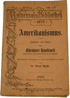 Amerikanismus - Schriften und Reden von Theodore Rossevelt
