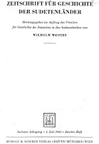 Zeitschrift für Geschichte der Sudetenländer - Zweites Heft