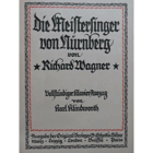 Die Meistersinger Von Nürnberg - Piano Singer Opera Sheet Music