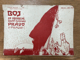 Boj za všeobecné, rovné hlasovací právo v Praze