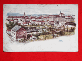Jičín, celkový pohled (pohled)