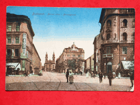 Budapešť - Budapest, Baross utca, Maďarsko (pohled)