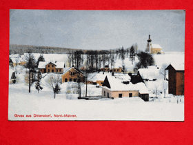 Dětřichov nad Bystřicí - Dittersdorf, okres Bruntál (pohled)