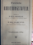 Forstliche Kubierungstafeln