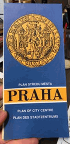 Praha. Plán středu města
