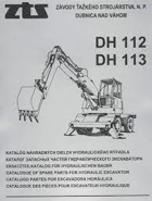 Katalóg dielov hydraulického rýpadla DH 112, DH 113