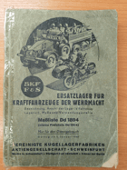 Kleinanzeigen Katalog Ersatzlager für Kraftfahrzeuge der Wehrmacht