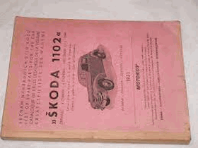 Seznam náhradních dílů vozu ŠKODA 1102 - čtyřjazyčný