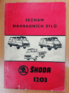 Škoda 1203 VAN, MINIBUS, AMBULANCE, COM, ROL - seznam náhradních dílů