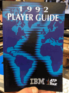 1992 ATP Player Guide Z OSOBNÍ KNIHOVNY - IVAN LENDL+JUDr. JIŘÍ LENDL!