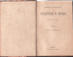 Ahasver v Římě - báseň o 6 zpěvech