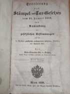 Erörterung des Stämpel- und Tax-Gesetzes vom 27. Jaenner 1840 durch Anwendung der gesetzlichen ...