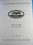 Seznam náhradních součástí motocyklu JAWA 250/559/04, 350/360/00
