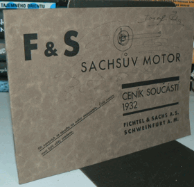 Sachsův motor - Ceník součástí