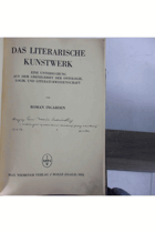 Das literarische Kunstwerk. Eine Untersuchung aus dem Grenzgebiet der Ontologie, Logik und ...