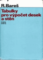 Tabulky pro výpočet desek a stěn