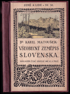 Všeobecný zeměpis Slovenska PODPIS AUTORA!!
