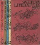 Světová literatura 1969 - revue zahraničních literatur KOMPLET 6sv!