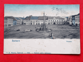 Žamberk, náměstí, okres Ústí nad Orlicí (pohled)