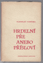 Hrdelní pře, anebo, přísloví