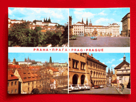 Praha - Pražský hrad, auto (pohled)