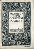 Kolumbův dopis o objevení Ameriky 1493 (Epistola de Insulis in mari Indico nuper inventis