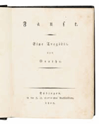 Faust. Eine Tragödie von Goethe. Beide Theile in einem Bande