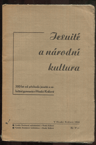 Jesuité a národní kultura - 300 let od příchodu jesuitů a založení gymnásia v Hradci ...