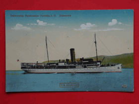 Loď Dubrovačka Parobrodska (pohled)