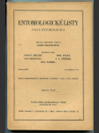 Entomologické listy - roč. 5+6. Orgán Entomologické sekce Klubu Přírodovědeckého v Brně