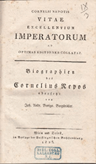 Vitae excellentium imperatorum ad optimus editiones collatae