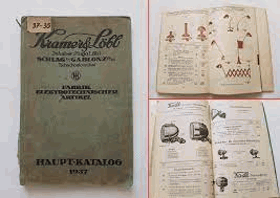 Katalog ceník lampy lustry - Kramer Löbl. Funkcionalismus, Art Deco Etc.