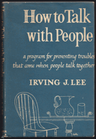 How to talk with people - a program for preventing troubles that come when people talk together