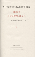 Slovo k odborářům