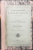 Das Mitteldeutsche Erdbeben. Vom 6 Marz 1872