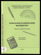 Opakování elementární matematiky - příprava k přijímací zkoušce