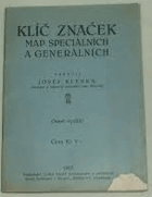 Klíč značek map speciálních a generálních