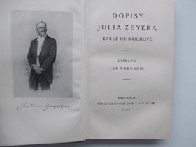 Dopisy Julia Zeyera Karle Heinrichové