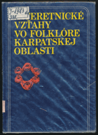 Interetnické vzťahy vo folklóre karpatskej oblasti