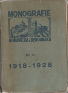 Monografie Hořovicka a Berounska 1918-28, IV.