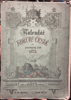 Kalendář koruny české na přestupný rok 1872
