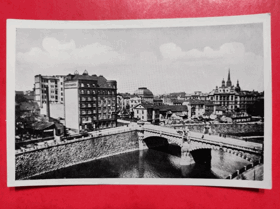 Plzeň. Wilsonův most, řeka (pohled)