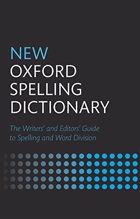 New Oxford spelling dictionary