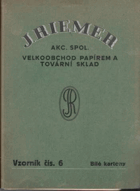 Riemer, J. - Barevné kartony (J. Riemer, akc. spol. velkoobchod papírem a tovární sklad). ...