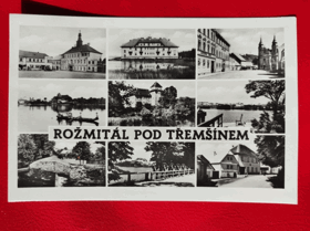 Rožmitál pod Třemšínem, okres Příbram, okénková pohlednice (pohled)